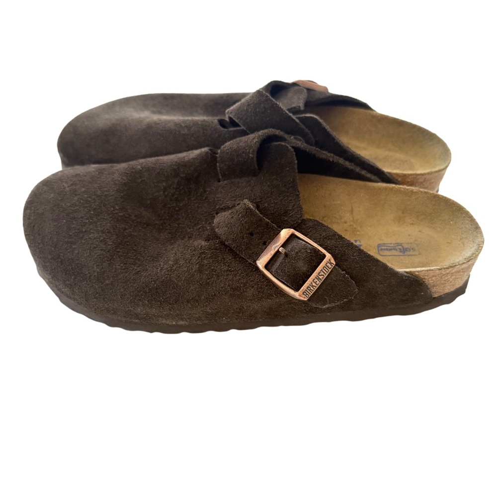 Birkenstock Mocha Boston Soft Footbed Size 37
